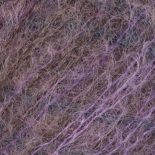 Lana Grossa Silkhair Haze Print 1215 Petrol Blue / Red Violet / Purple / Gray Brown-2