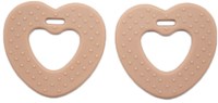 Go Handmade Heart Teething Rings 64 Brown