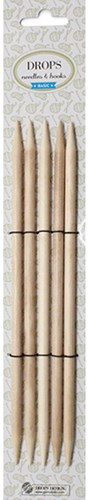 Drops Basic Double Pointed Needles Birch 20cm 5,5mm