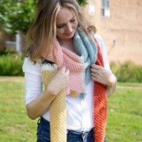 Triangular Scarf Knitting Kit Elegant