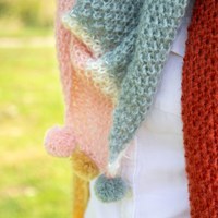 Triangular Scarf Knitting Kit Elegant-2
