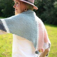 Triangular Scarf Knitting Kit Elegant-3