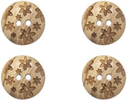 Drops Button Flowers 15mm