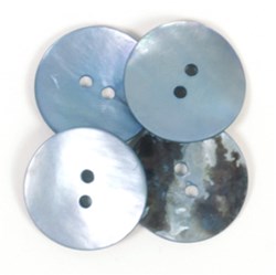 Drops Button Round Blue 20mm