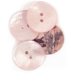 Drops Button Round Blush 15mm