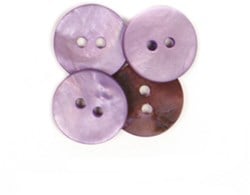 Drops Button Round Purple 15mm