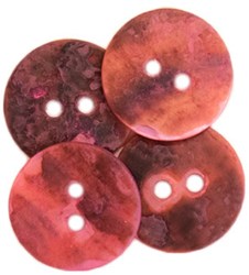 Drops Button Round Pink 15 mm