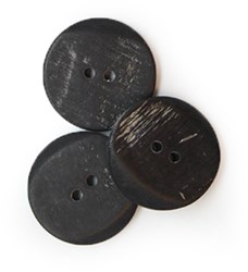 Drops Button Buffalo Horn Angular 25mm