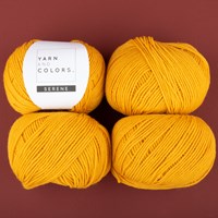 Yarn and Colors Soft Serene Socks Crochet Kit 1 Mustard