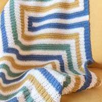 Crochet Pattern Yarn and Colors Amazing Stripey Blanket-3