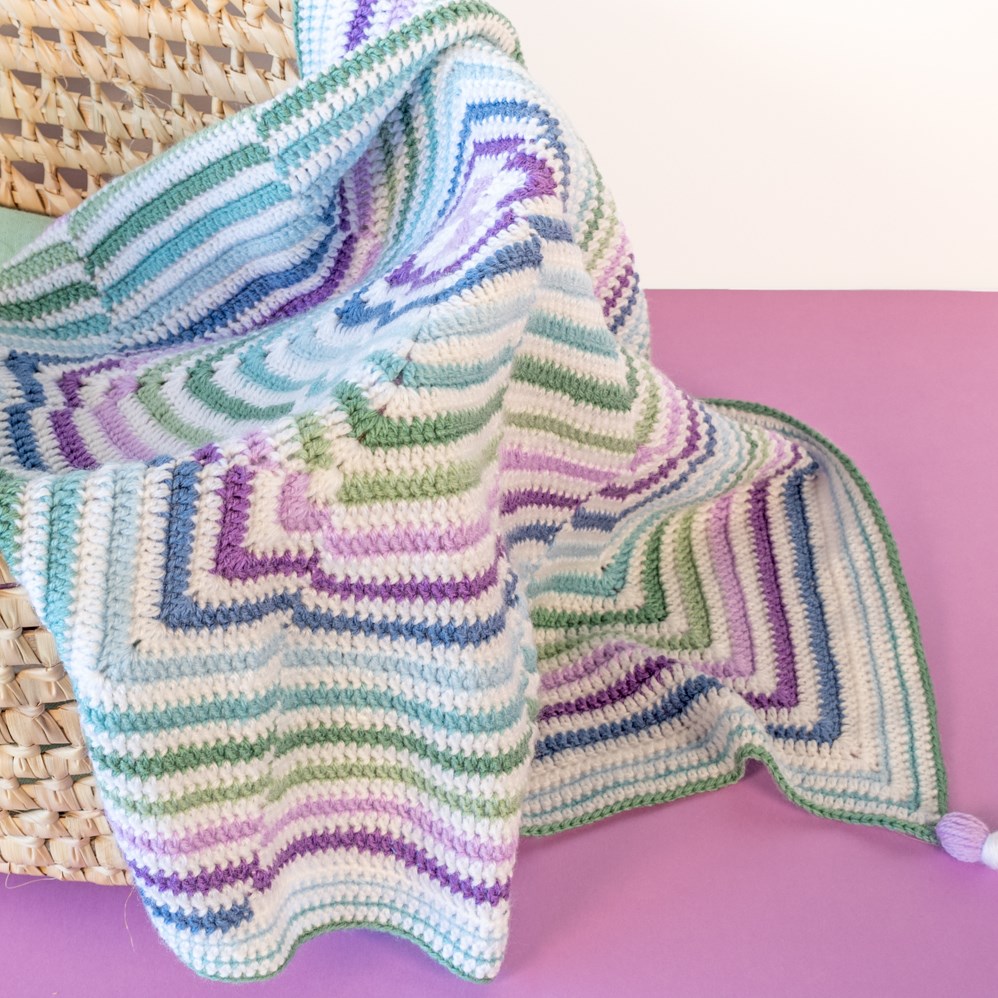 Colorful striped blanket clearance