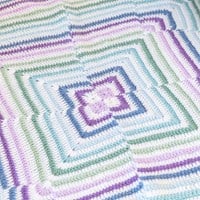 details staggered stripes blanket