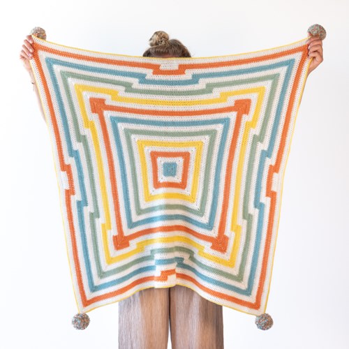 Yarn and Colors Square Darts Blanket