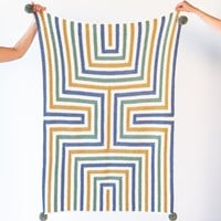 Crochet Pattern Yarn and Colors Amazing Stripey Blanket-2