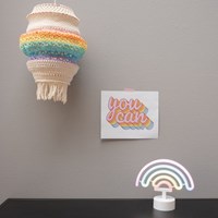 Yarn and Colors Rainbow Lamp Crochet Kit 2 Pastel