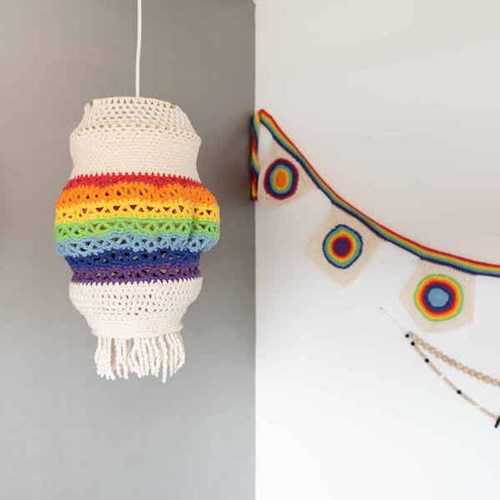 Yarn and Colors Rainbow Lamp Crochet Kit 1 Colorful
