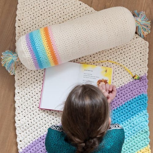 Yarn and Colors Rainbow Roll Crochet Kit 2 Pastel-2