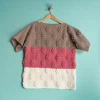 Crochet Pattern Yarn and Colors Spring Flowers Tee-2
