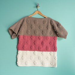 Yarn and Colors Spring Flowers Tee Crochet Kit