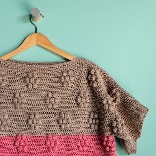 Crochet Pattern Yarn and Colors Spring Flowers Tee-3