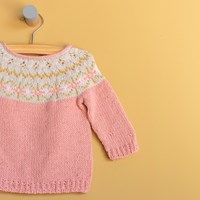 Yarn and Colors Hanna Sweater Knitting Kit 1 Old Pink-3