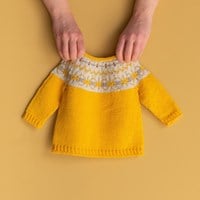 Yarn and Colors Hanna Sweater Knitting Kit 2 Mustard-2