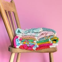 Crochet Pattern Yarn and Colors Circles and Spirals Blanket-2