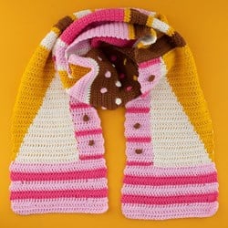 Yarn and Colors Graphic Scarf Crochet Kit