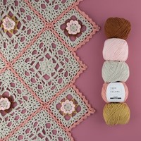 Crochet Pattern Yarn and Colors Romantic Throw