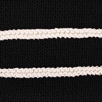 Yarn and Colors Striped Jumper Reversed Knitting Kit 5 S Black