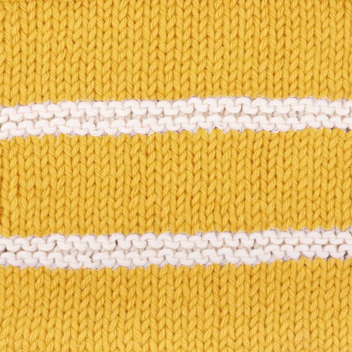 Yarn and Colors Striped Jumper Reversed Knitting Kit 1 M Sunflower