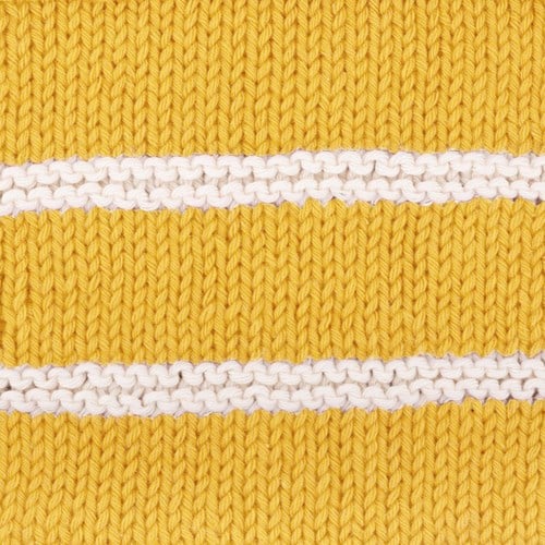 Yarn and Colors Striped Jumper Reversed Knitting Kit 1 S Sunflower