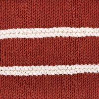 Yarn and Colors Striped Jumper Reversed Knitting Kit 6 M Chestnut