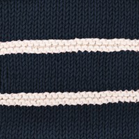 Yarn and Colors Striped Jumper Reversed Knitting Kit 3 S Dark Blue