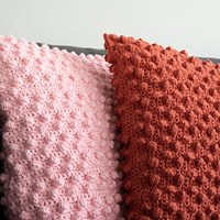 Yarn and Colors Bobbles Comfy Cushion Crochet Kit 009 Limestone-2