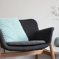 Yarn and Colors Basket Weave Comfy Cushion Crochet Kit 073 Jade Gravel