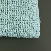 Yarn and Colors Basket Weave Comfy Cushion Crochet Kit 073 Jade Gravel-2