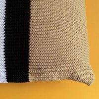 Yarn and Colors Black, White and Bright Comfy Cushion Knitting Kit 009 Limestone-2
