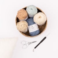 Yarn and Colors CAL Island Stroll Pillow - 061 Sea Yarn Kit-2