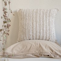 Yarn and Colors Be Gentle Cushion 004 Birch Crochet Kit-2