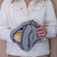 Yarn and Colors Be Gentle Kitchen Cloths 096 Shark Grey Crochet Kit-2