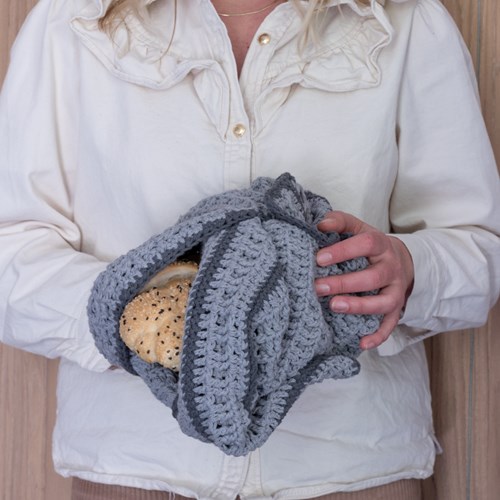 Yarn and Colors Be Gentle Kitchen Cloths 096 Shark Grey Crochet Kit-2