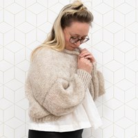 Yarn and Colors Cloud Cardigan Knitting Kit S/M 002 Cream
