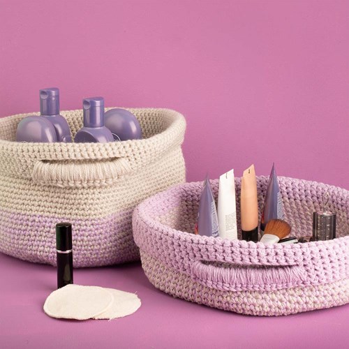 Crochet Pattern Yarn and Colors New Basic Basket - Gentle-3