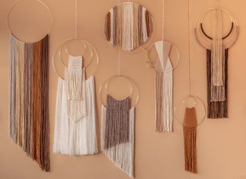 Macramé Pattern Yarn and Colors More Wall Hangings Pattern Bundle-2