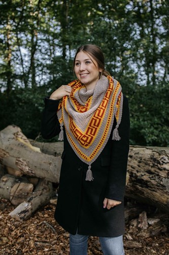 Durable Autumn Mosaic Shawl CAL Yarn Kit 234 Tortora