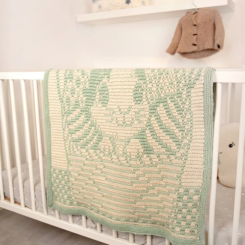 Bunny Surprise Babyblanket Yarnkit - Without Pattern-3