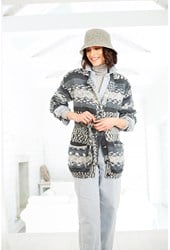 Stylecraft knitting pattern Easy Fair Isle Effect Cardigans