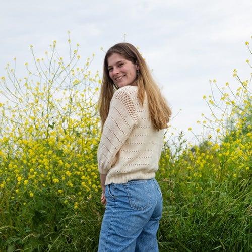 Knitting Pattern Ecopuno Romantic Summer Sweater-3