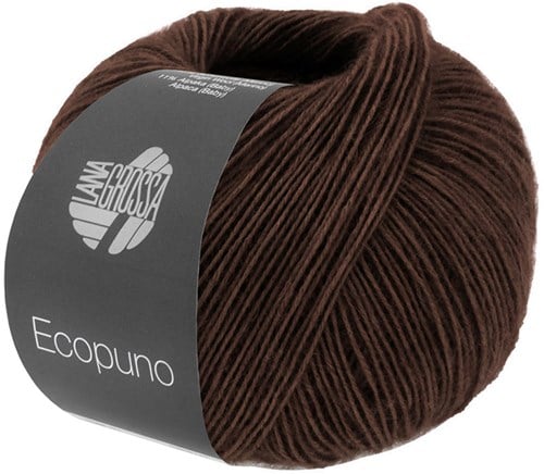 Lana Grossa Ecopuno 212 Black Brown